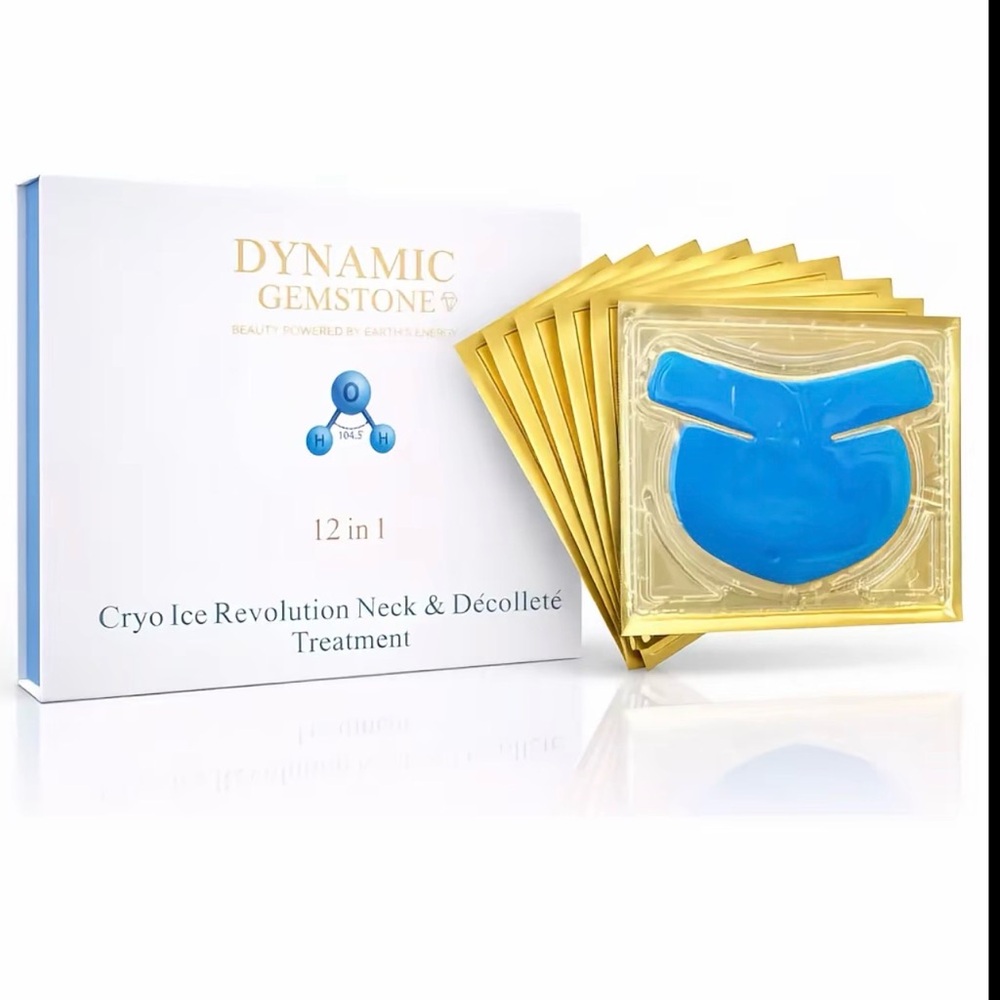 Dynamic Gemstone Cryo Ice Neck & Décolleté Mask - White